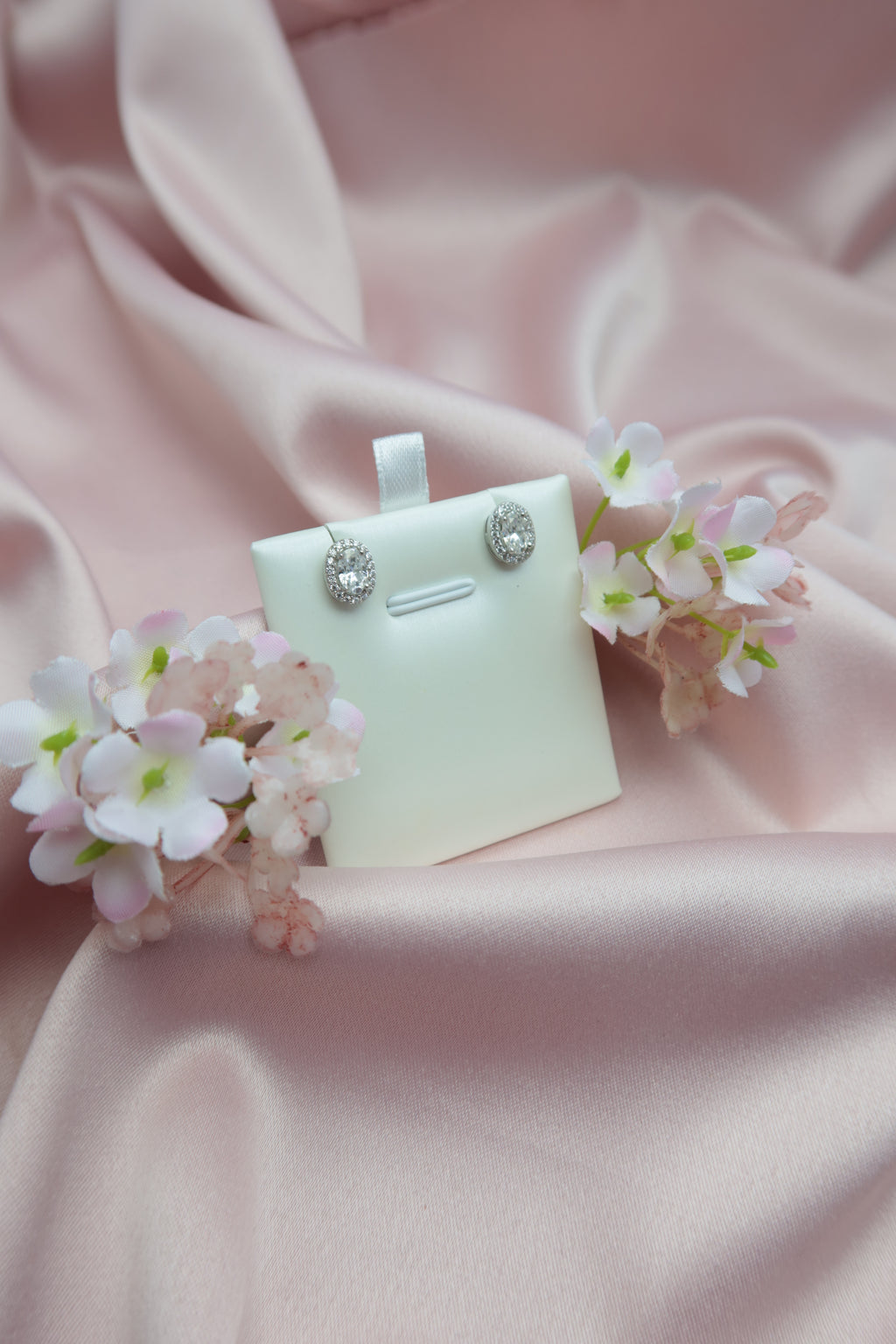 Luna Halo Stud Earrings